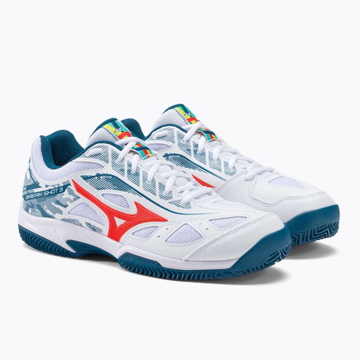Мъжки обувки за тенис Mizuno Breakshot 3 CC white 61GC2125 5