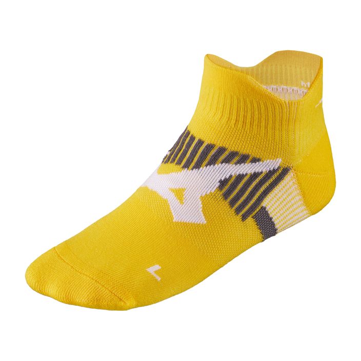 Mizuno DryLite Race Mid състезателни жълти чорапи 2