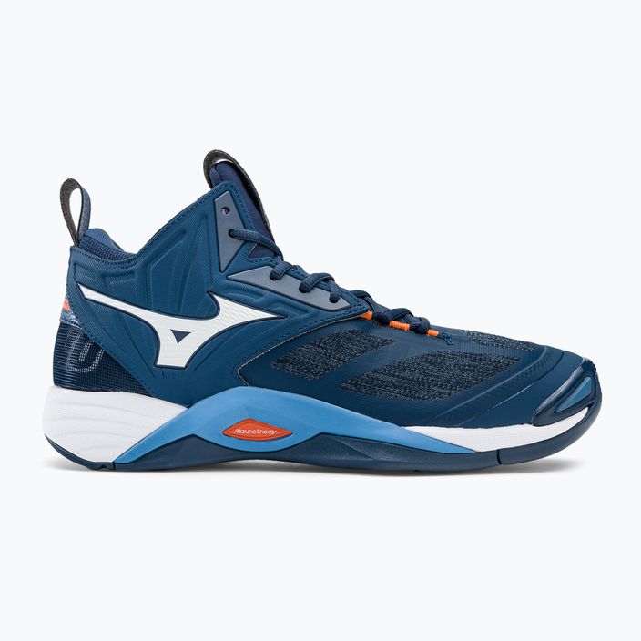 Мъжки обувки за волейбол Mizuno Wave Momentum 2 Mid navy blue V1GA211721 2