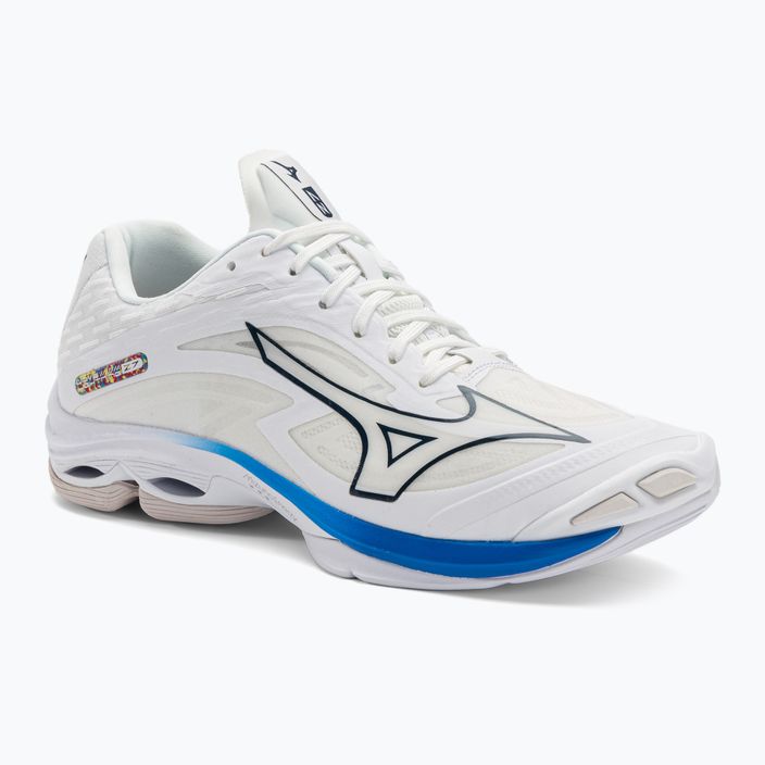 Мъжки обувки за волейбол Mizuno Wave Lightning Z7 undyed white/moonlit ocean/peace blue