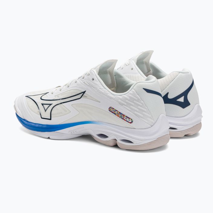 Мъжки обувки за волейбол Mizuno Wave Lightning Z7 undyed white/moonlit ocean/peace blue 4