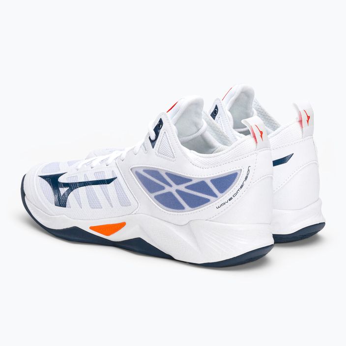 Мъжки обувки за волейбол Mizuno Wave Dimension Mid white V1GA224522 3