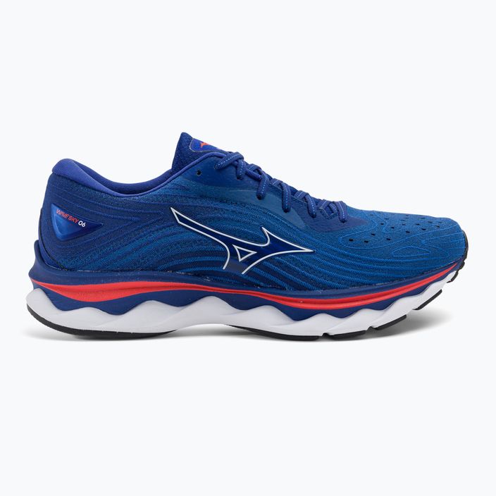 Мъжки обувки за бягане Mizuno Wave Sky 6 turquoise sea/white/cherry tomato 2