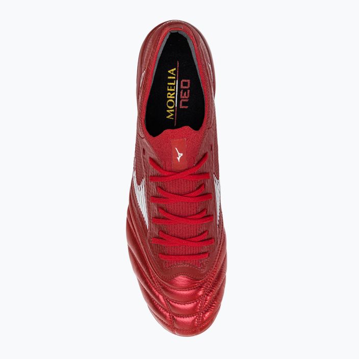 Mizuno Morelia Neo III Beta Elite Mix футболни обувки червени P1GC229160 6