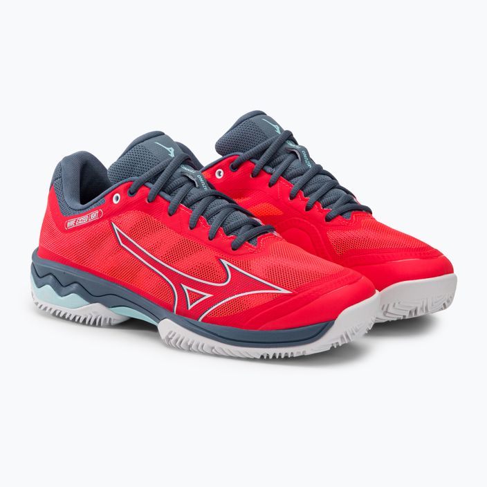 Дамски обувки за тенис Mizuno Wave Exceed Light CC Fierry Coral 2/White/China Blue 61GC222158 4
