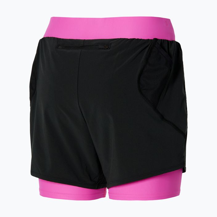 Дамски къси панталони за бягане Mizuno ER 4.5 2in1 black/pink 2