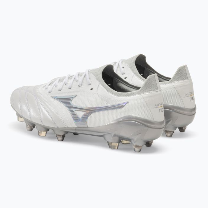 Mizuno Morelia Neo III Beta JMP футболни обувки бяло/холограмно/студено сиво 3c 3