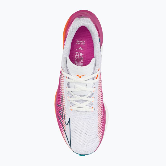 Обувки за бягане Mizuno Wave Rebellion Pro в бяло и розово J1GD231721 9