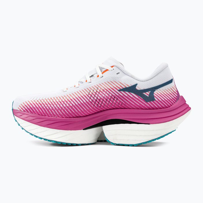 Обувки за бягане Mizuno Wave Rebellion Pro в бяло и розово J1GD231721 3