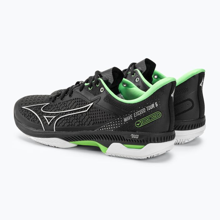Мъжки обувки за тенис Mizuno Wave Exceed Tour 5 CC black / silver / techno green 4