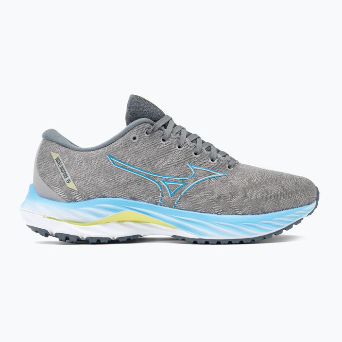 Мъжки обувки за бягане Mizuno Wave Inspire 19 grey/jet blue/bolt2neon 2