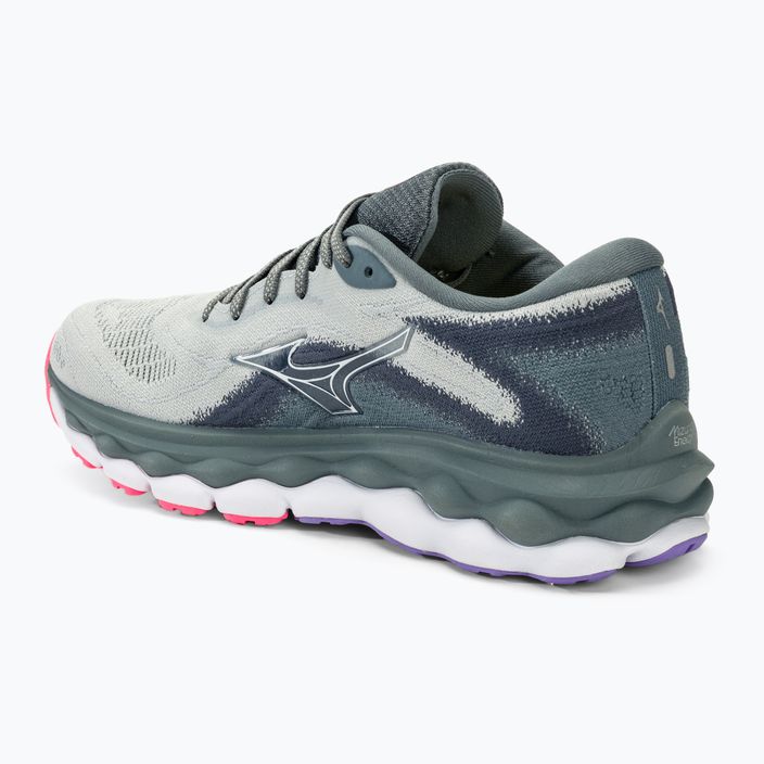 Дамски обувки за бягане Mizuno Wave Sky 7 pblue/white/high vs pink 3