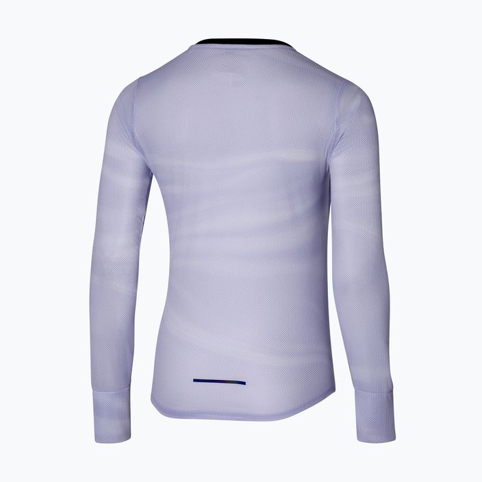 Дамска тениска за бягане с дълъг ръкав Mizuno Premium Aero Tee snow white/thistle 2