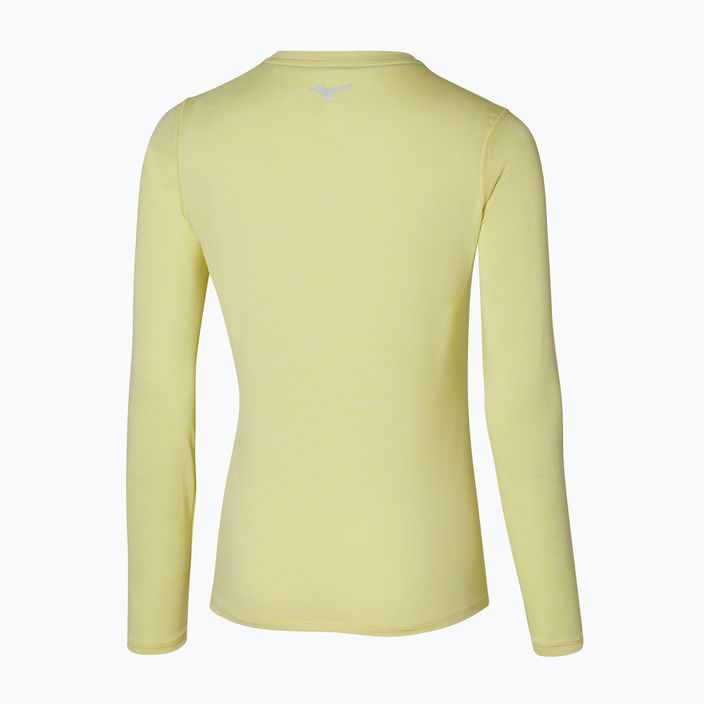 Дамска тениска Mizuno Impulse Core Tee pale lime yellow с дълъг ръкав 2