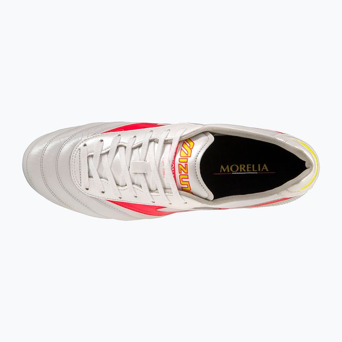 Мъжки футболни обувки Mizuno Morelia II Elite MD white/flery coral2/bolt2 10