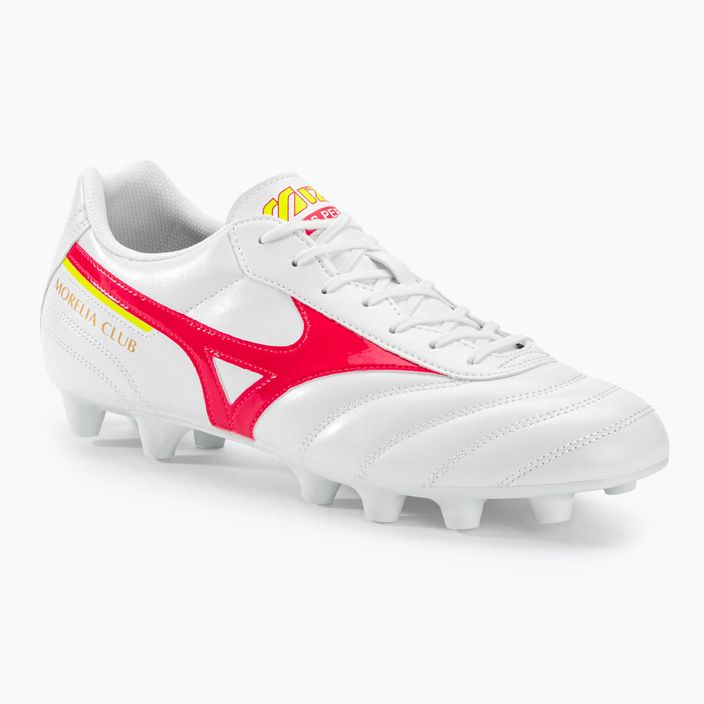 Мъжки футболни обувки Mizuno Morelia II Club MD white/flery coral2/bolt2