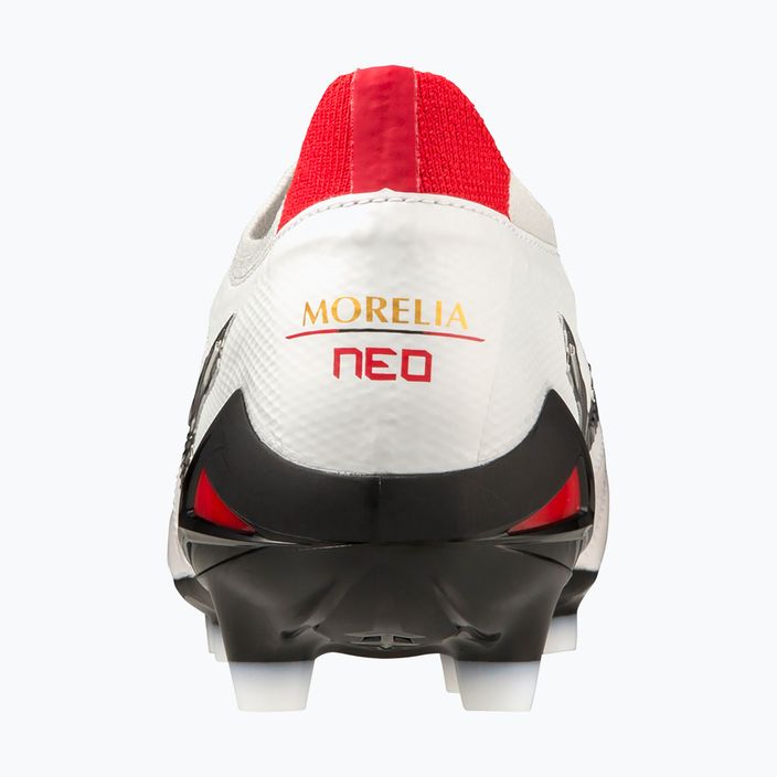 Mizuno Morelia Neo IV Beta JP MD мъжки футболни обувки бяло/черно/китайско червено 8