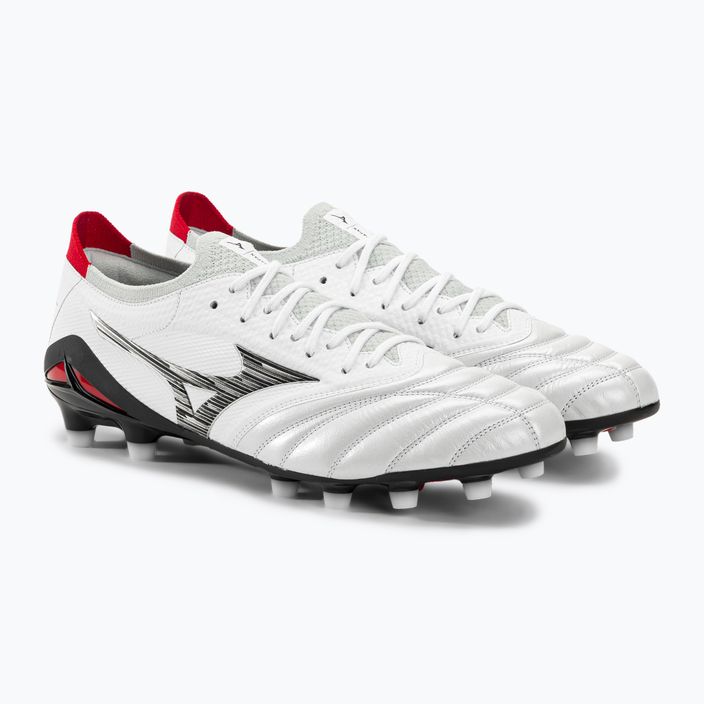 Mizuno Morelia Neo IV Beta JP MD мъжки футболни обувки бяло/черно/китайско червено 5