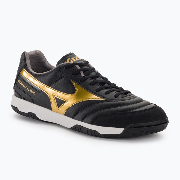 Mizuno Morelia Sala Classic IN black/gold/dark shadow мъжки футболни обувки
