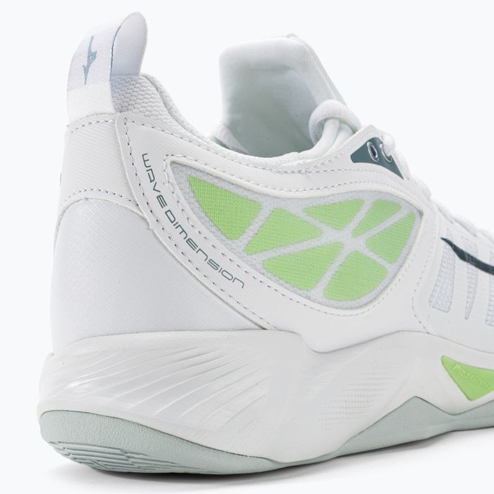 Дамски обувки за волейбол Mizuno Wave Dimension white / g ridge / patina green 10