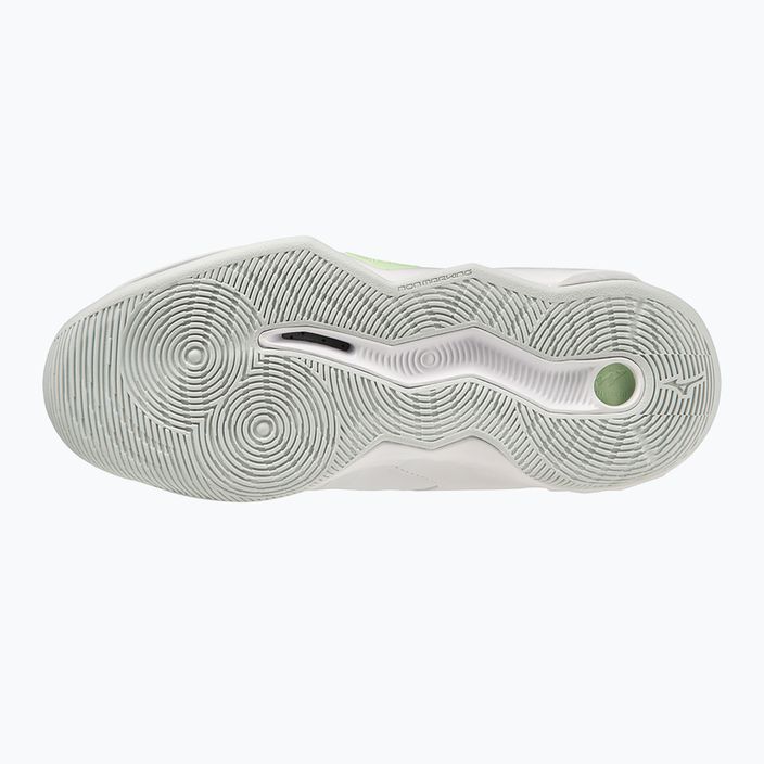 Дамски обувки за волейбол Mizuno Wave Dimension Mid white/glacial ridge/patina green 5