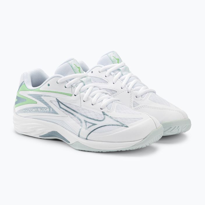 Мъжки обувки за волейбол Mizuno Thunder Blade Z white / g ridge / patina green 4