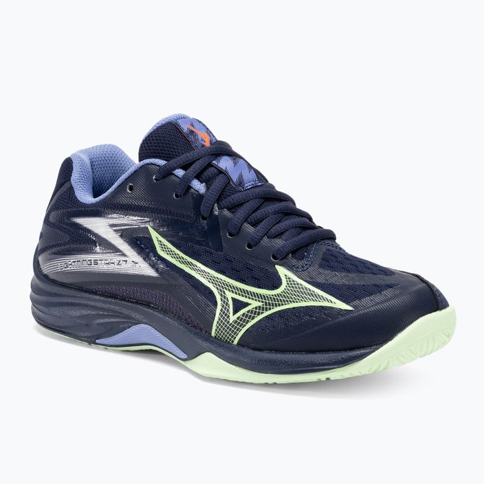 Детски обувки за волейбол Mizuno Lightning Star Z7 Jr eblue/tech green/lolite