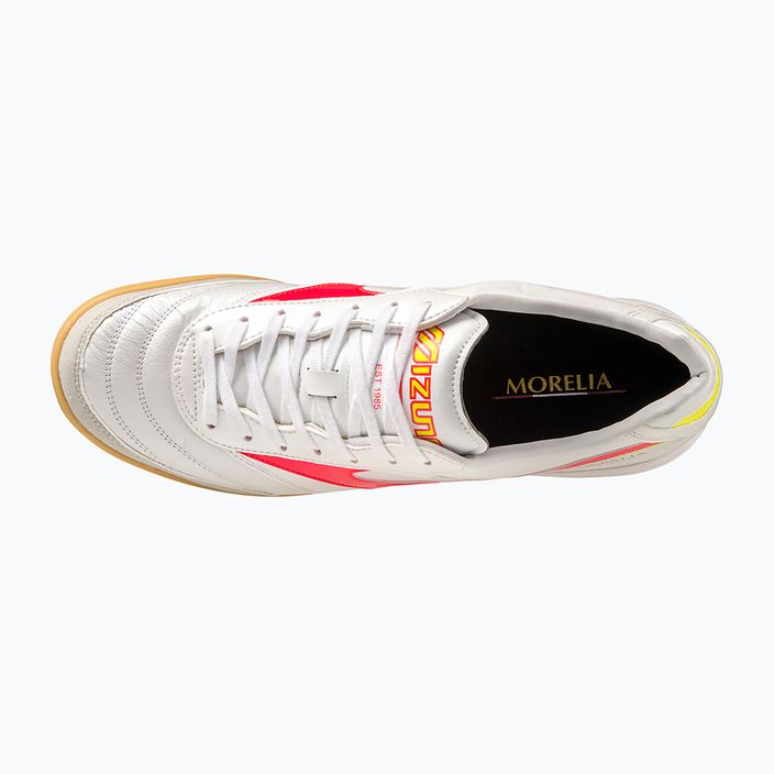 Мъжки футболни обувки Mizuno Morelia Sala Elite IN white/flery coral2/bolt2 9