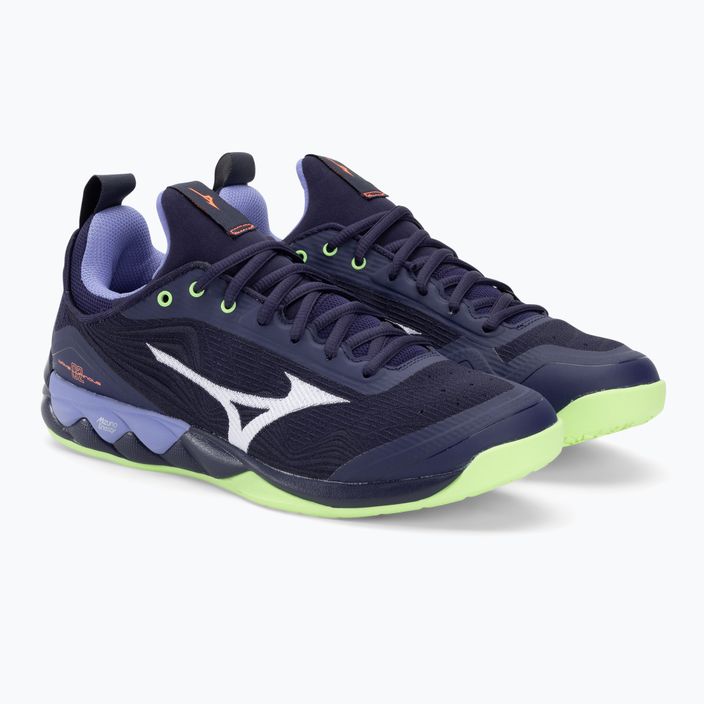 Мъжки обувки за волейбол Mizuno Wave Luminous 2 evening blue / tech green / lolite 5