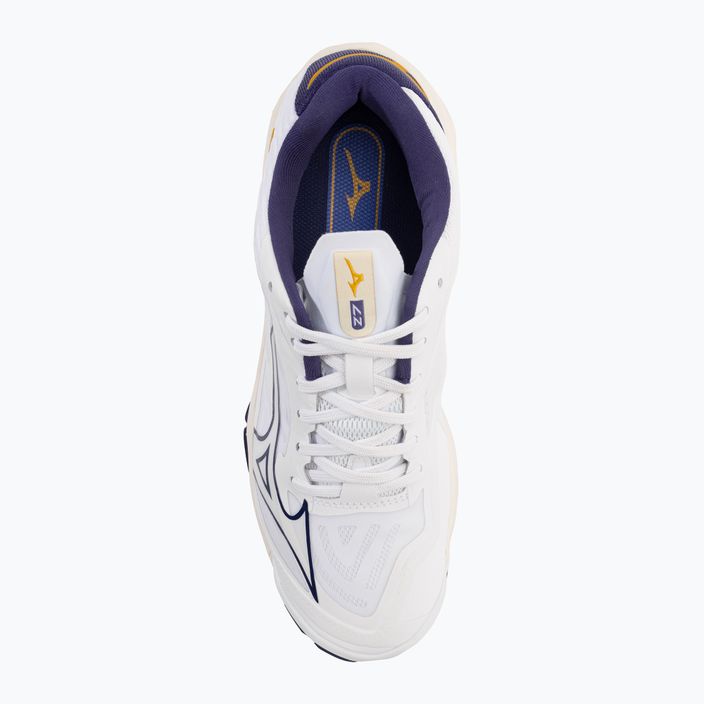 Мъжки обувки за волейбол Mizuno Wave Lightning Z7 white / blue ribbon / mp gold 7