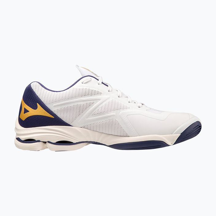 Мъжки обувки за волейбол Mizuno Wave Lightning Z7 white / blue ribbon / mp gold 3