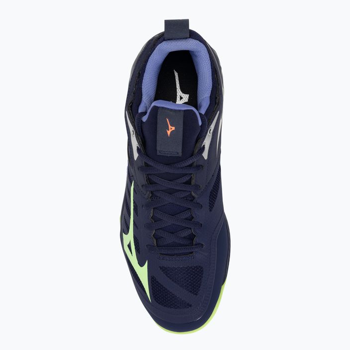 Мъжки обувки за волейбол Mizuno Wave Dimension evening blue / tech green / lolite 7