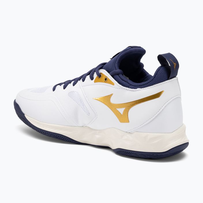 Дамски обувки за волейбол Mizuno Wave Dimension white/blueribbon/mp gold 3