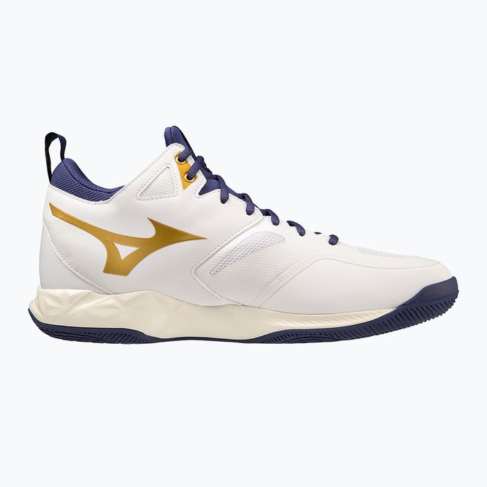 Обувки за волейбол Mizuno Wave Dimension Mid white/blue ribbon/mp gold 2
