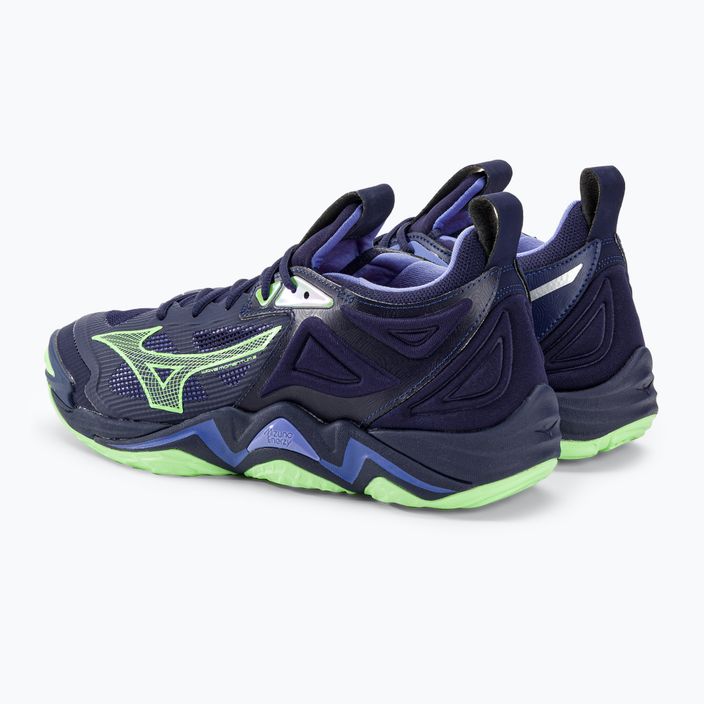 Мъжки обувки за волейбол Mizuno Wave Momentum 3 evening blue / tech green / lolite 4