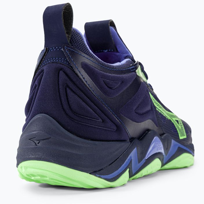 Мъжки обувки за волейбол Mizuno Wave Momentum 3 evening blue / tech green / lolite 11