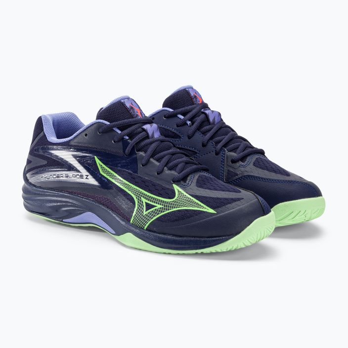Мъжки обувки за волейбол Mizuno Thunder Blade Z evening blue / tech green / lolite 5
