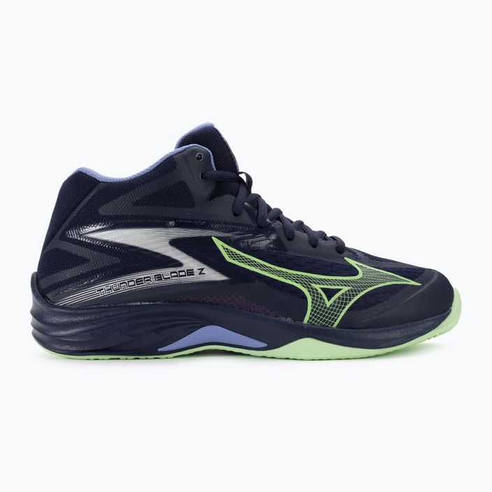 Мъжки обувки за волейбол Mizuno Thunder Blade Z Mid evening blue / tech green / lolite 2