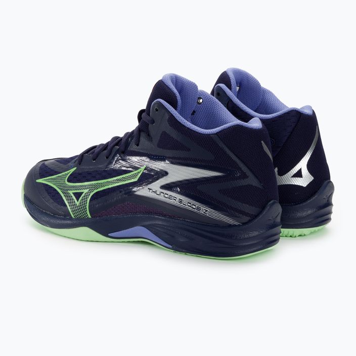 Мъжки обувки за волейбол Mizuno Thunder Blade Z Mid evening blue / tech green / lolite 4