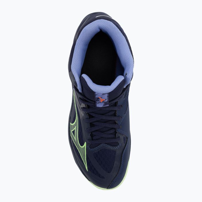 Мъжки обувки за волейбол Mizuno Thunder Blade Z Mid evening blue / tech green / lolite 7