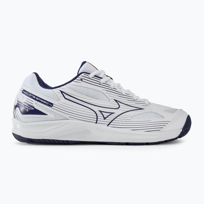 Мъжки обувки за волейбол Mizuno Cyclone Speed 4 white/blueribbon/mp gold 2