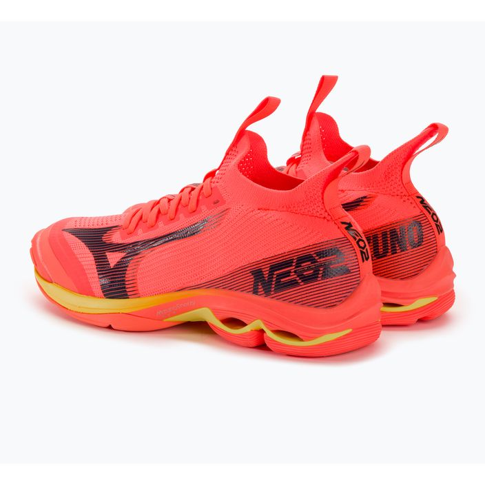 Мъжки обувки за волейбол Mizuno Wave Lightning Neo2 neon flame / black / bolt2 4