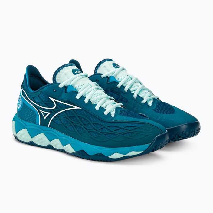 Мъжки обувки за тенис Mizuno Wave Enforce Tour CC moroccan blue/white/bluejay 4