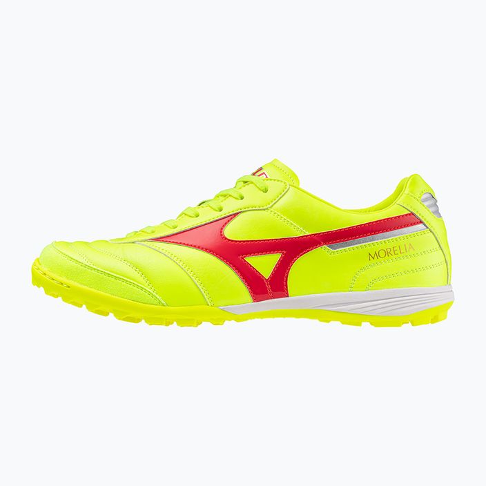 Mizuno Morelia Sala Elite TF safety yellow/fiery coral 2/galaxy silver мъжки футболни обувки 3