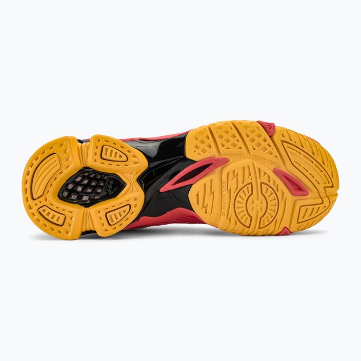 Мъжки обувки за волейбол Mizuno Wave Voltage radiant red/white/carrot curl 4