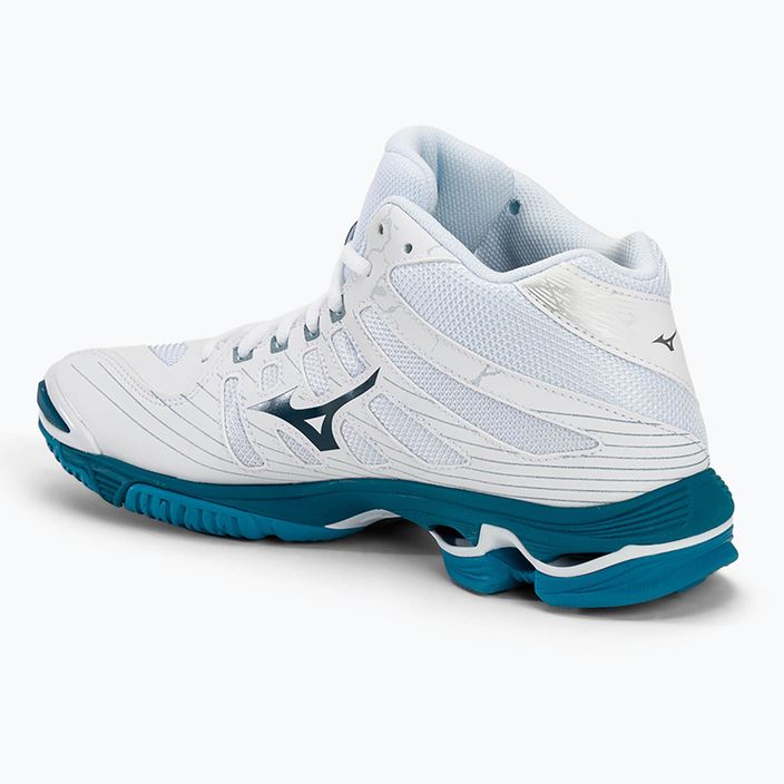 Мъжки обувки за волейбол Mizuno Wave Mid Voltage white/sailor blue/silver 3