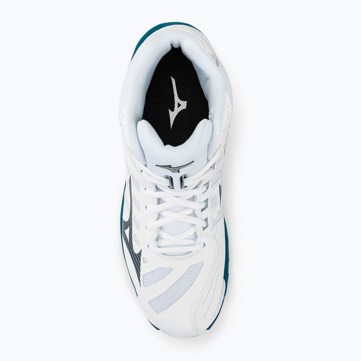 Мъжки обувки за волейбол Mizuno Wave Mid Voltage white/sailor blue/silver 5