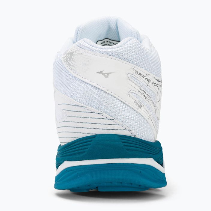 Мъжки обувки за волейбол Mizuno Wave Mid Voltage white/sailor blue/silver 6