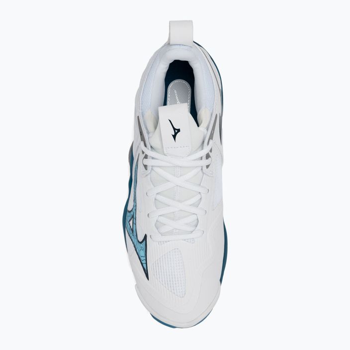 Мъжки обувки за волейбол Mizuno Wave Momentum 3 white/sailor blue/silver 5