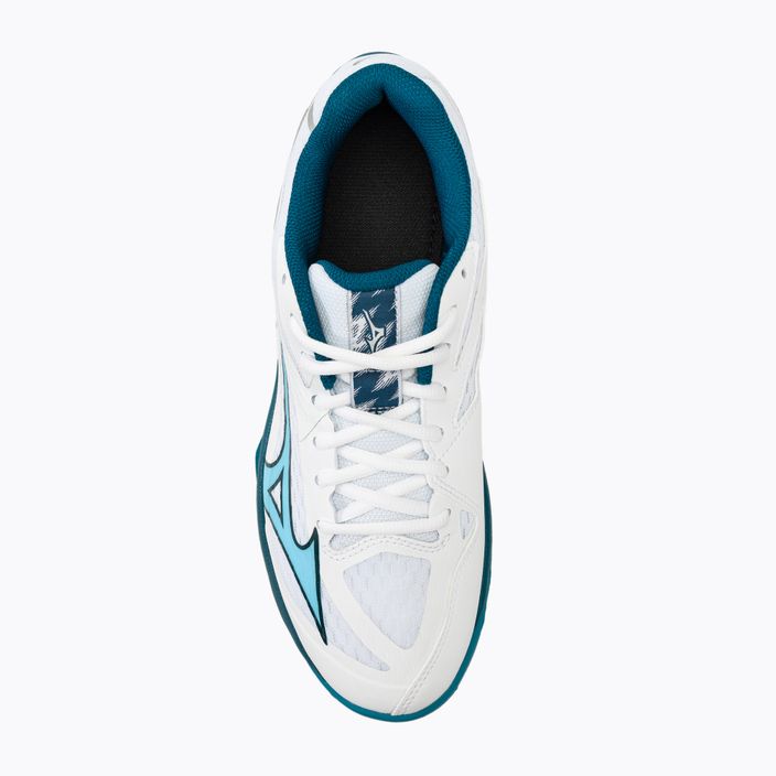 Мъжки обувки за волейбол Mizuno Thunder Blade Z white/sailor blue/silver 5